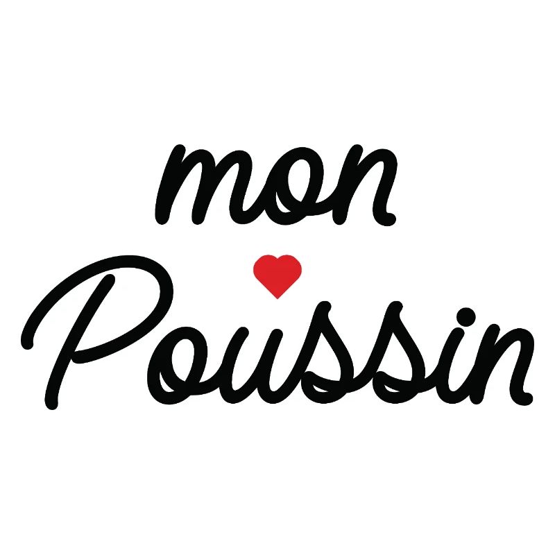Mon Coeur Coussin Script
