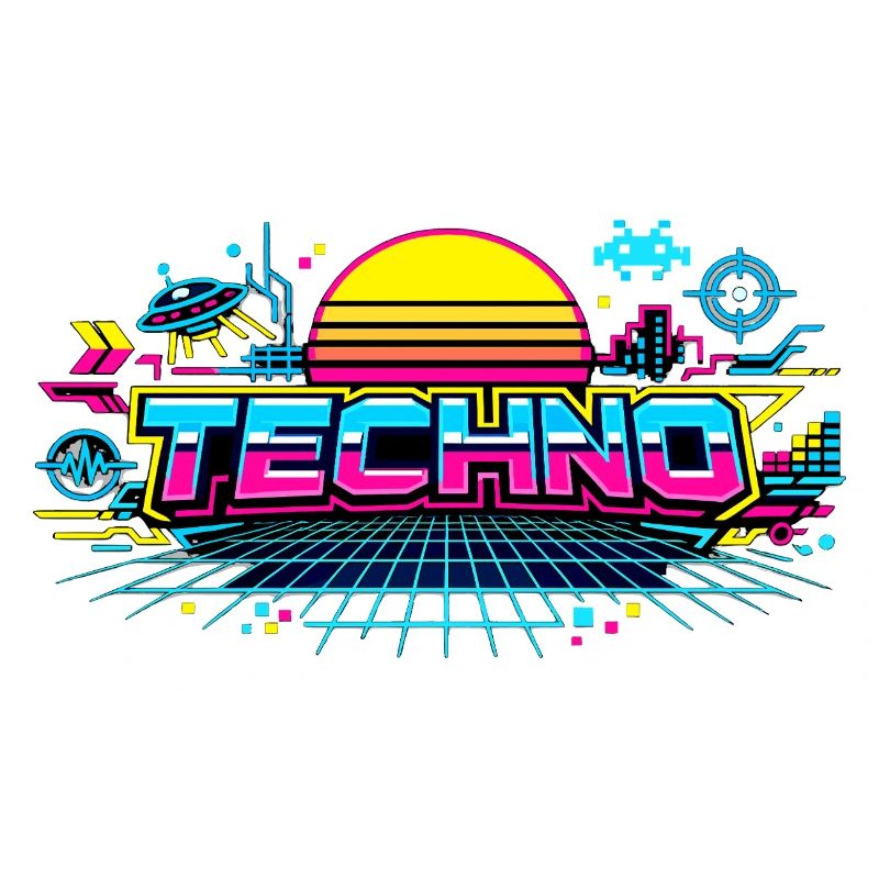 Neon Techno Horizon