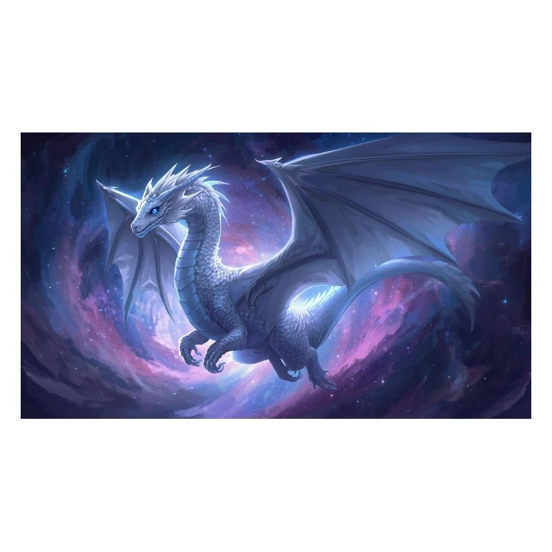 Blauäugiger weißer Drache