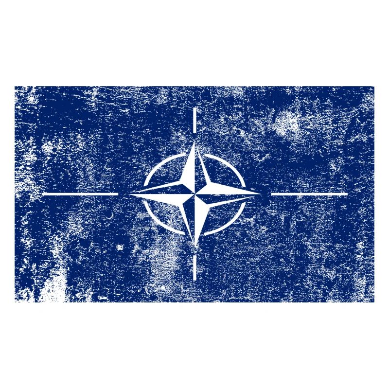 Drapeau de l’OTAN Drapeau Grunge Rétro Vintage