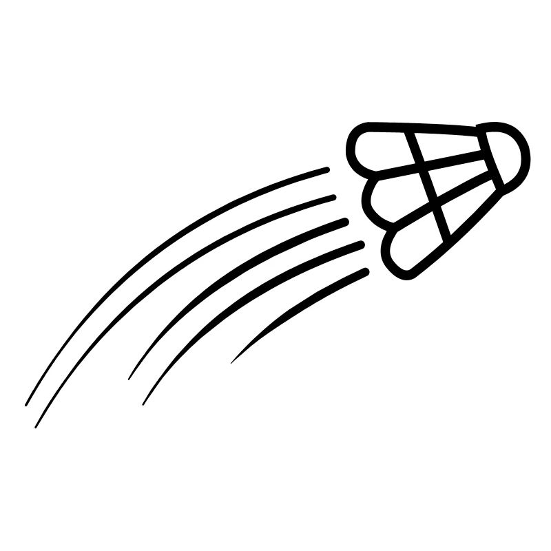 Badminton simple shuttle logo