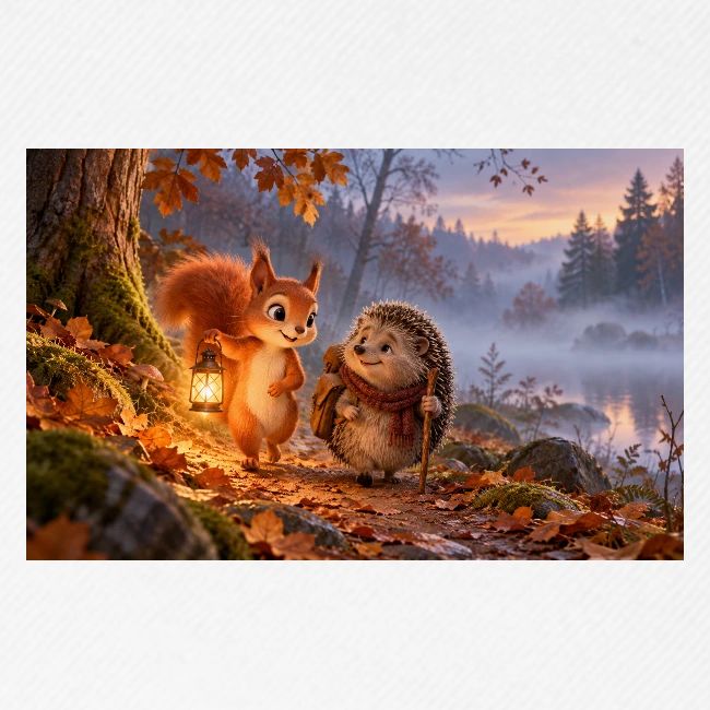 Hörnchen und Igel – Ansicht 2