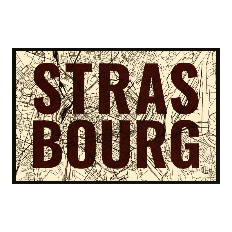 Plan de la ville de Strasbourg Imprimer