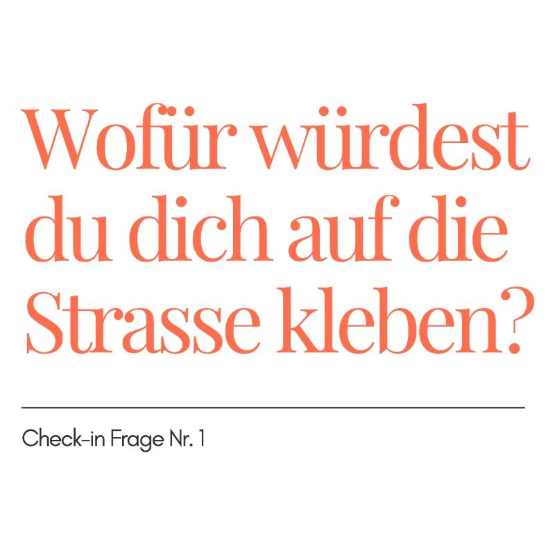 Check-in Question No. 1