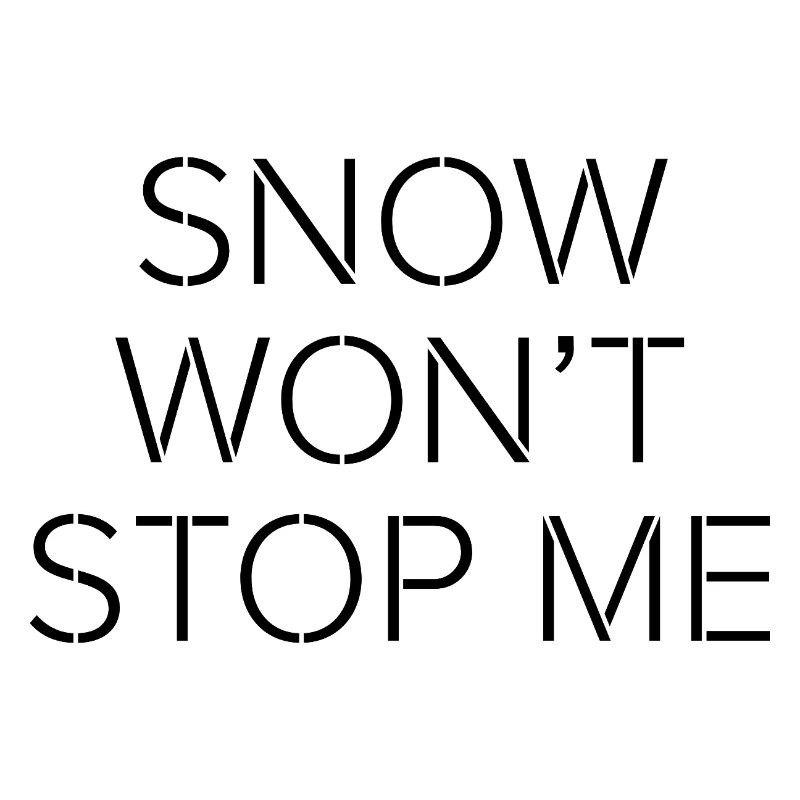 La neige ne m’arrêtera pas – Citation de motivation minimale