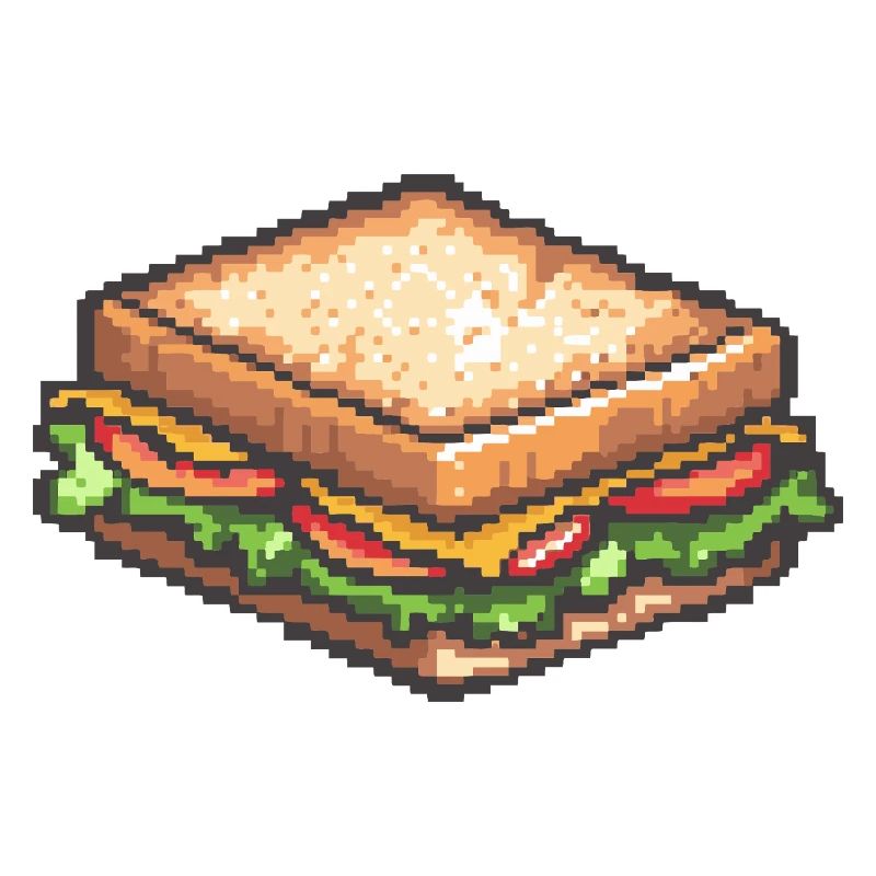 Sandwich Pixel Collation rétro