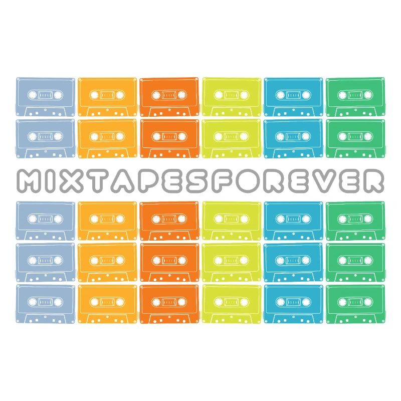 Mixtapes Forever Regenbogen Kassetten