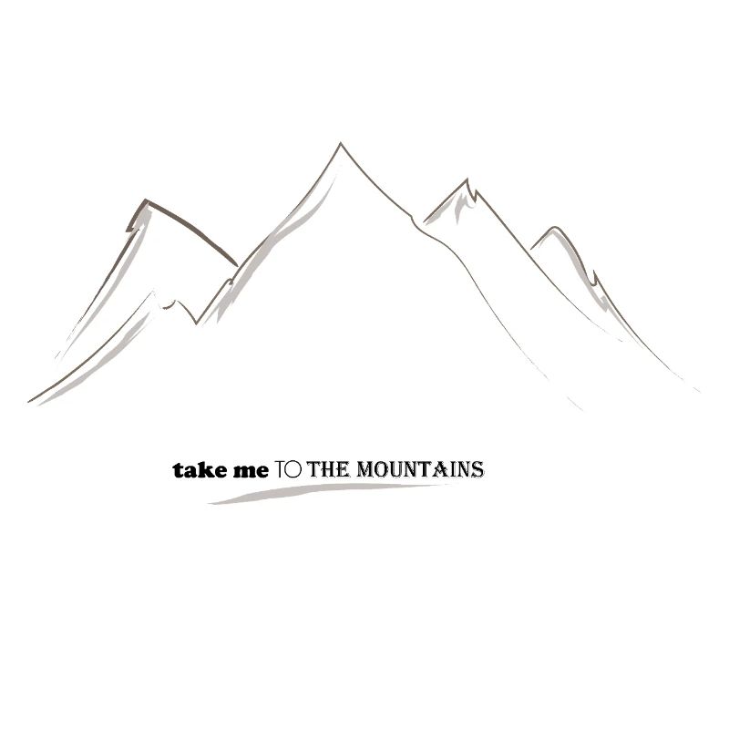 Silhouette der Linear Mountains