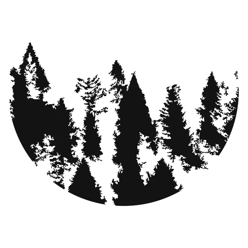 Waldkreis Silhouette