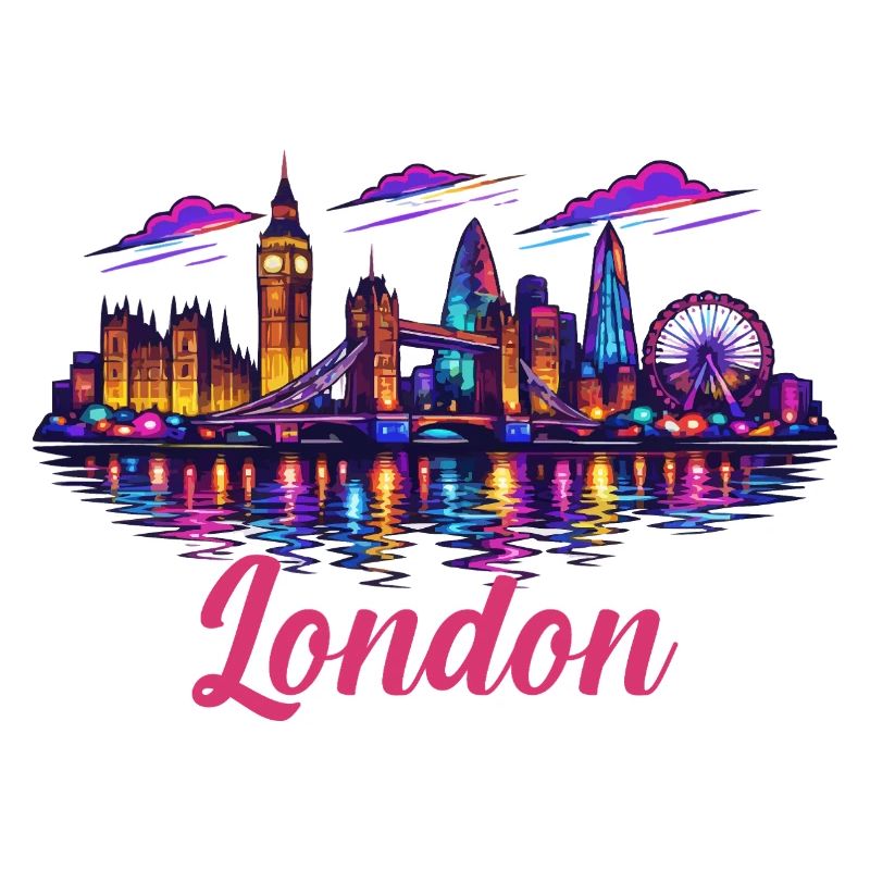 Skyline néon de Londres