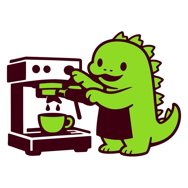 Cute Coffee Dragon
