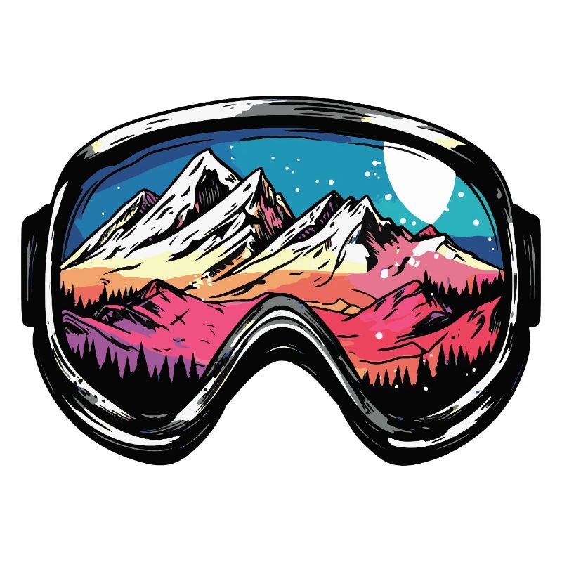Ski Goggles Mountains Ski