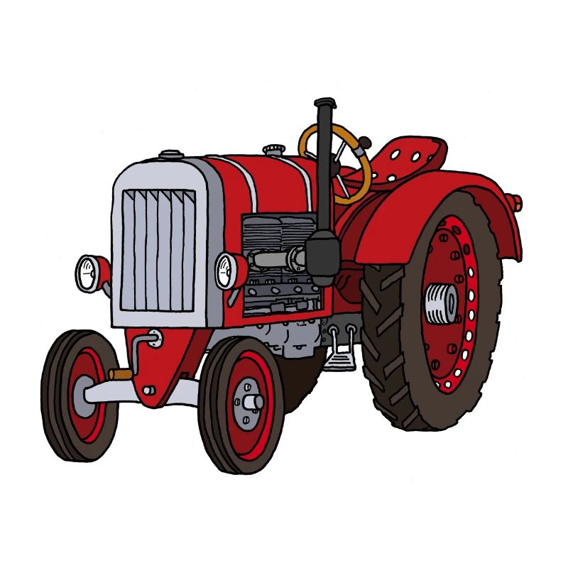 Roter Trecker