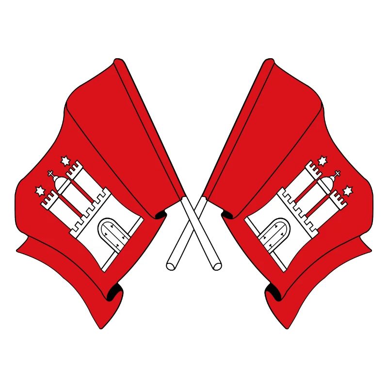 Des drapeaux traversaient Hambourg
