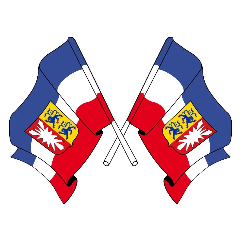 Two flags Schleswig Holstein