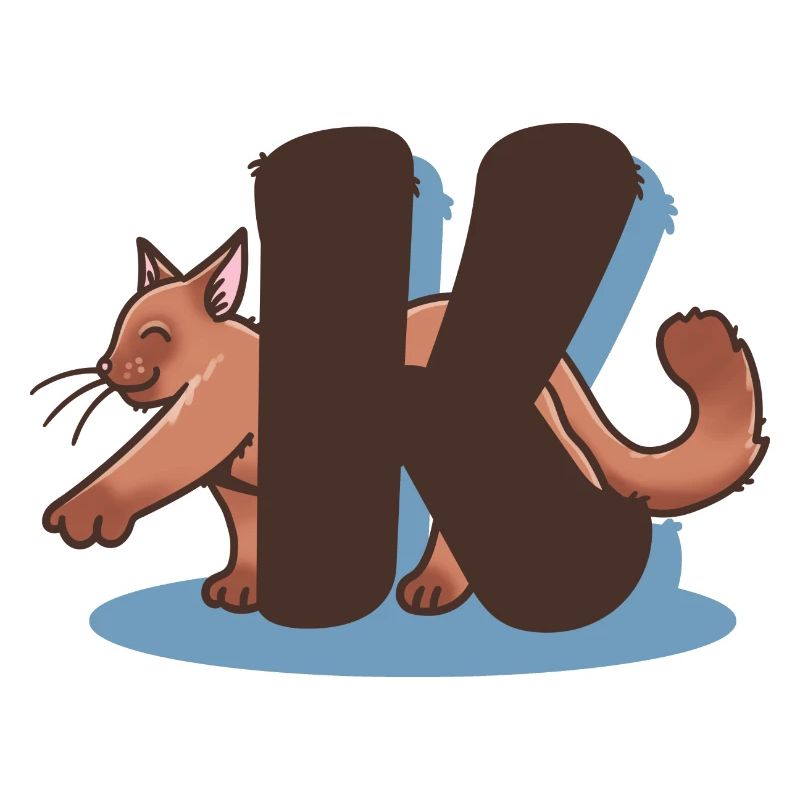 Lettre K chat