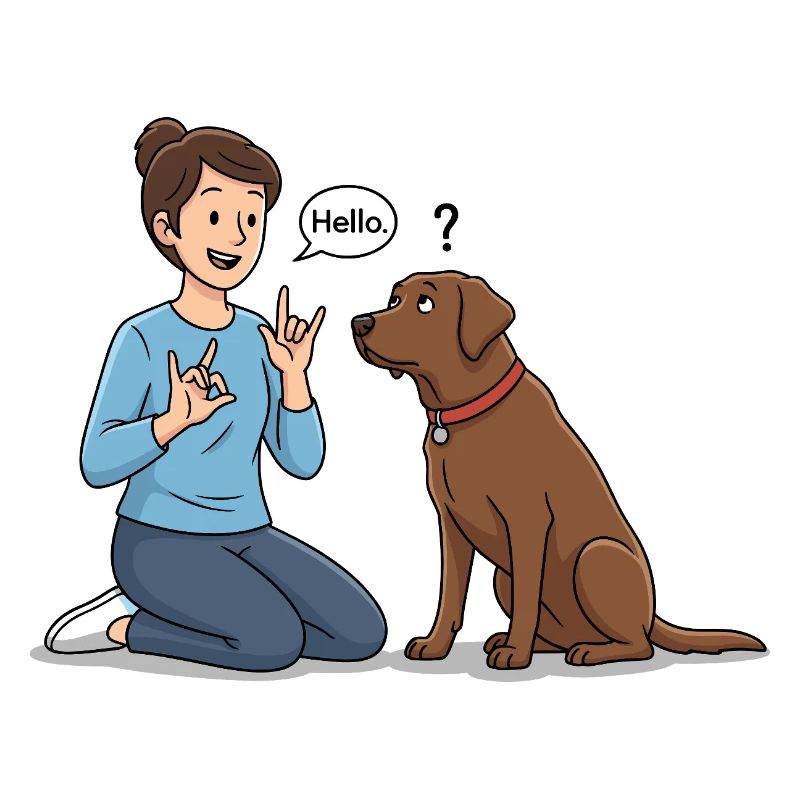 Sign language for dogs – Hello !