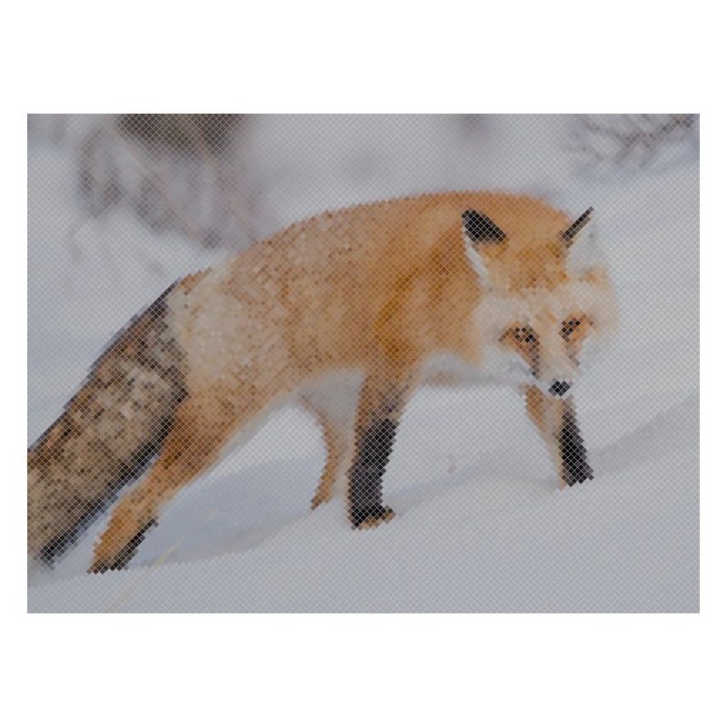Snow Fox Pixel Art