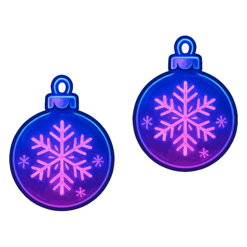 Weihnachtskugel Schneeflocke Ornament