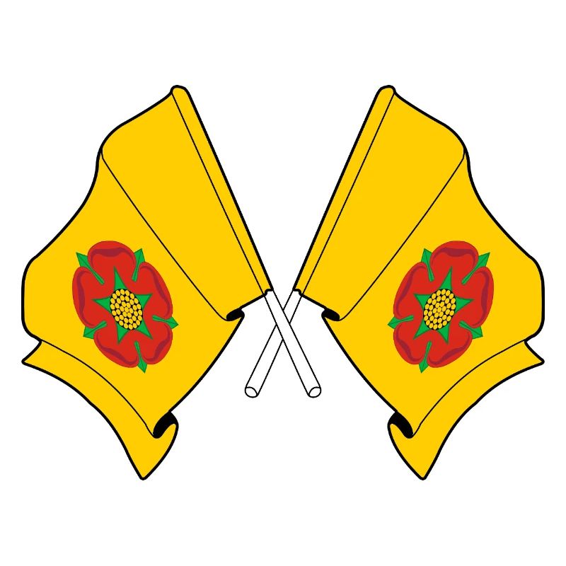 Drapeaux croisés du Lancashire