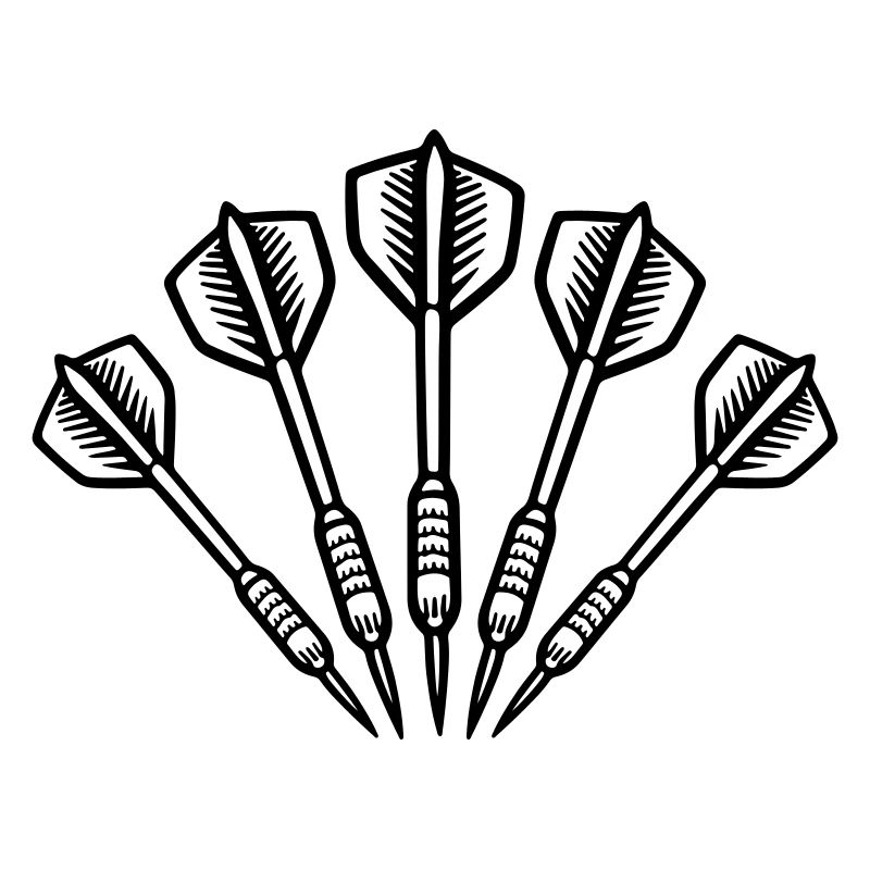 Dartpfeile Darts Symbol