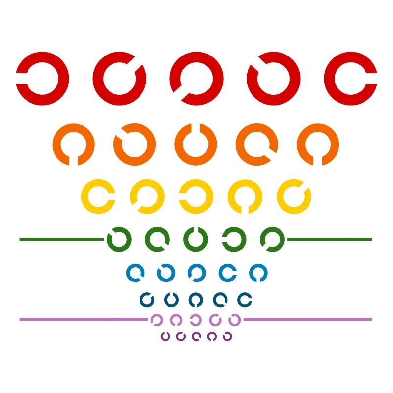 Regenbogen Sehtest