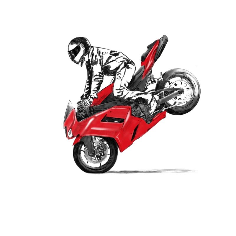 Motorrad Trick