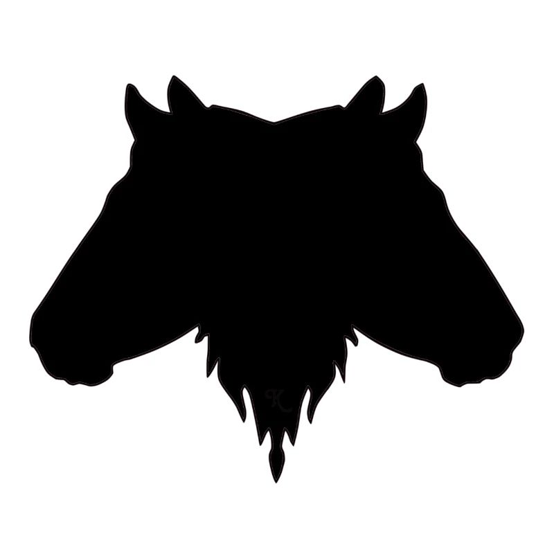 Doppelkopf schwarz