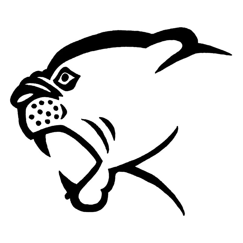Tête de panthère noire