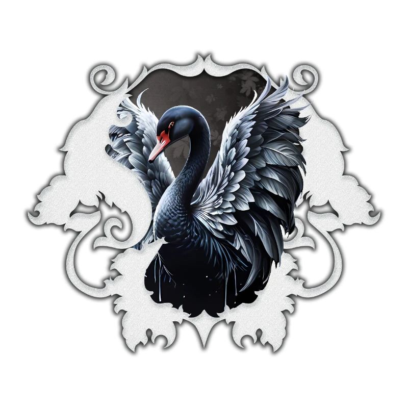 Im Schatten der Eleganz: Ein schwarzer Schwan.