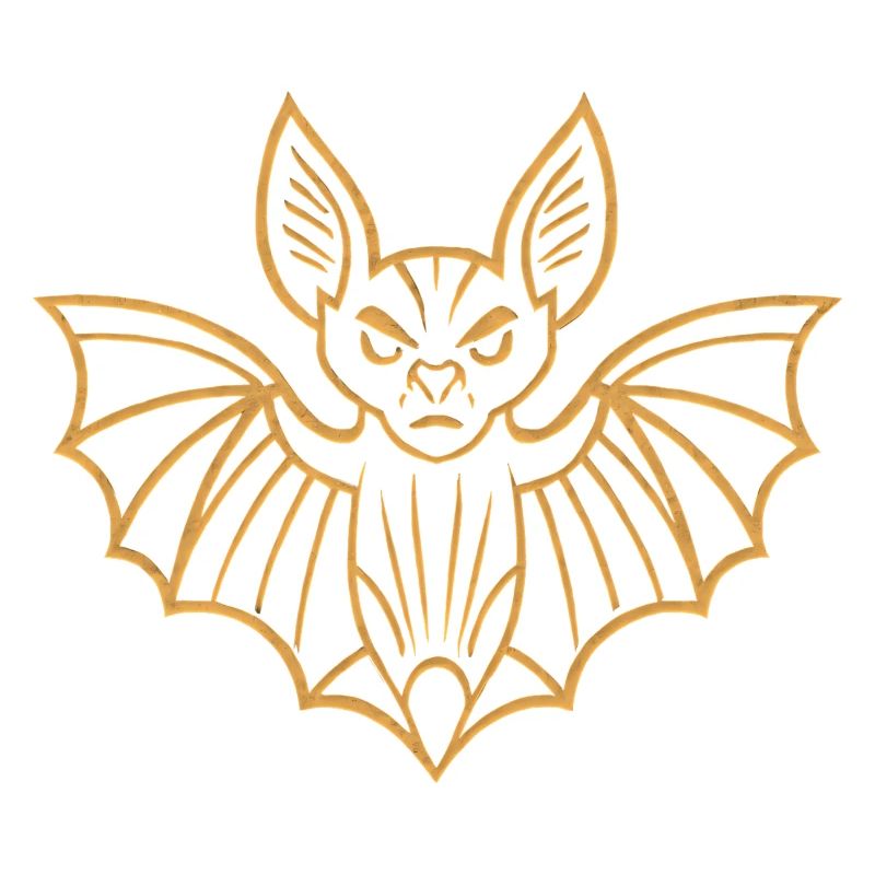 Conception de lignes de chauve-souris dorées