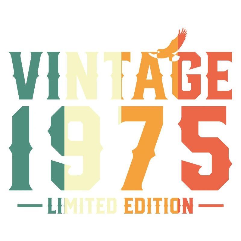 1975 Vintage Retro Geburtstagsgeschenk