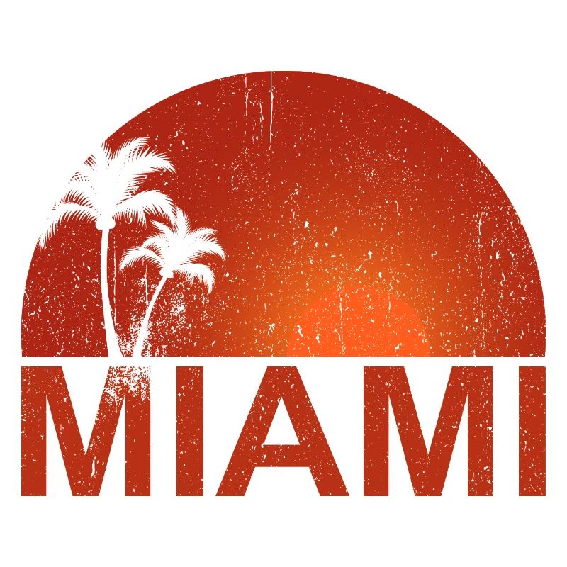 Miami Sunset Palm Trees