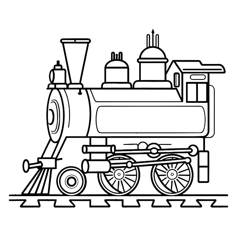 Eisenbahn Comic Stil