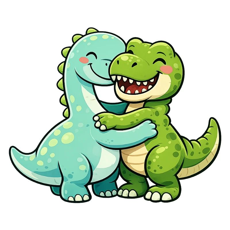 Cuddly dinosaurs