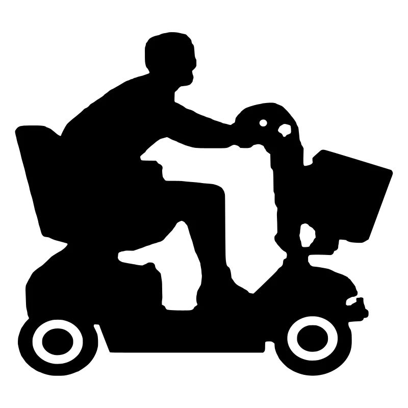 Image of disabled people in mobility scooter #