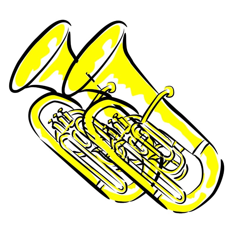 Tuba Blasmusiker
