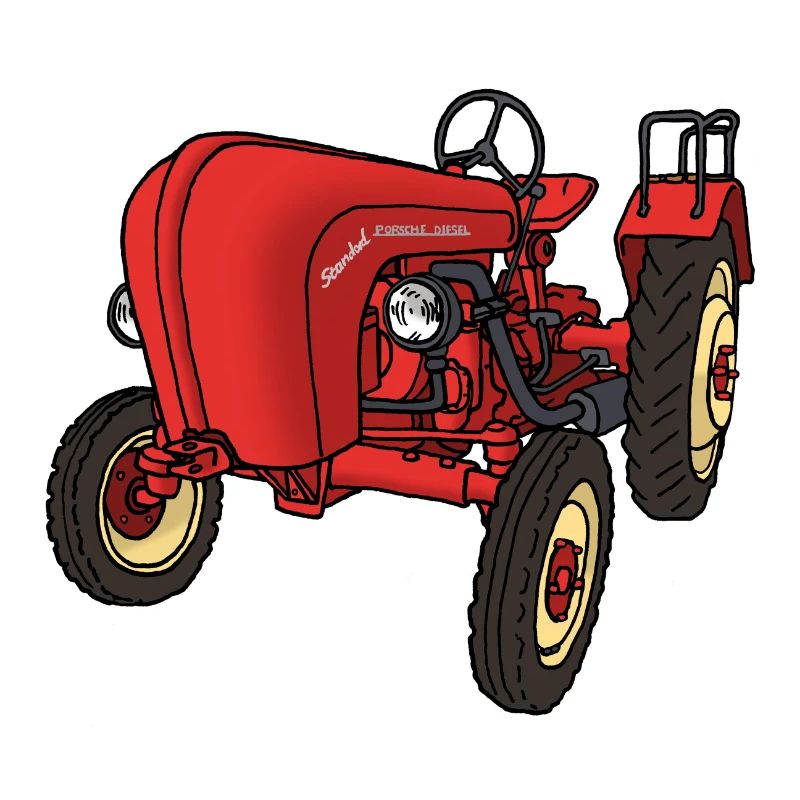Roter Trecker