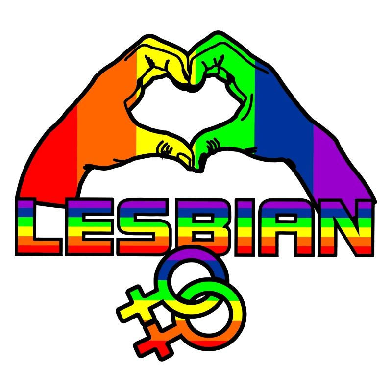 Regenbogen lesbies stolzes Logo 4