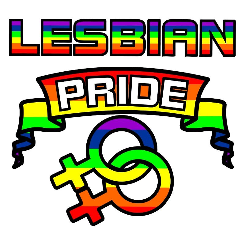 Rainbow lesbies proud logo 5
