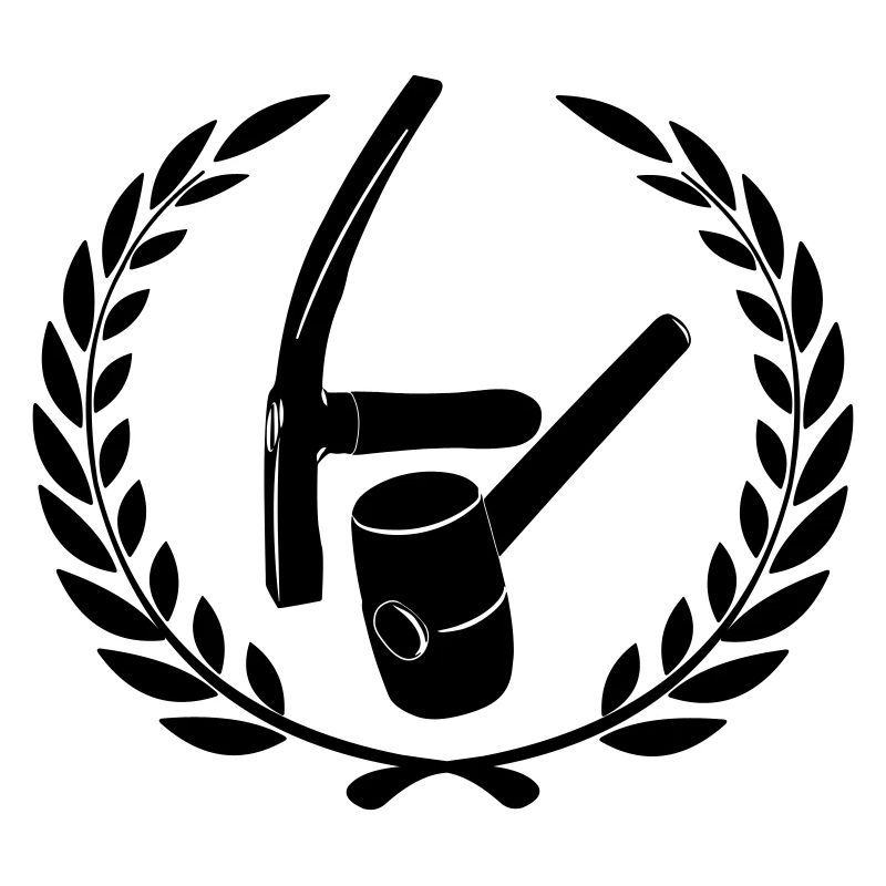 Logo du pavé dans une couronne de laurier