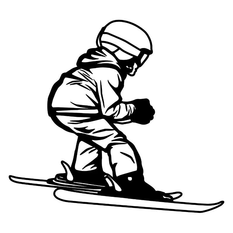Skifahrer Kind