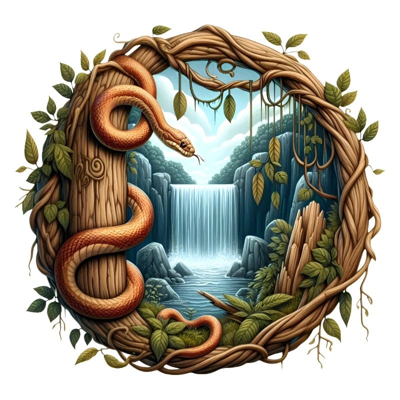 Queue in front of waterfall