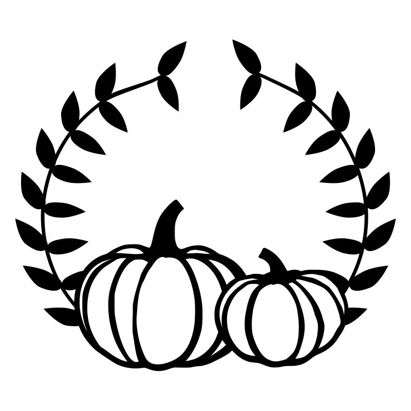 Pumpkin wreath