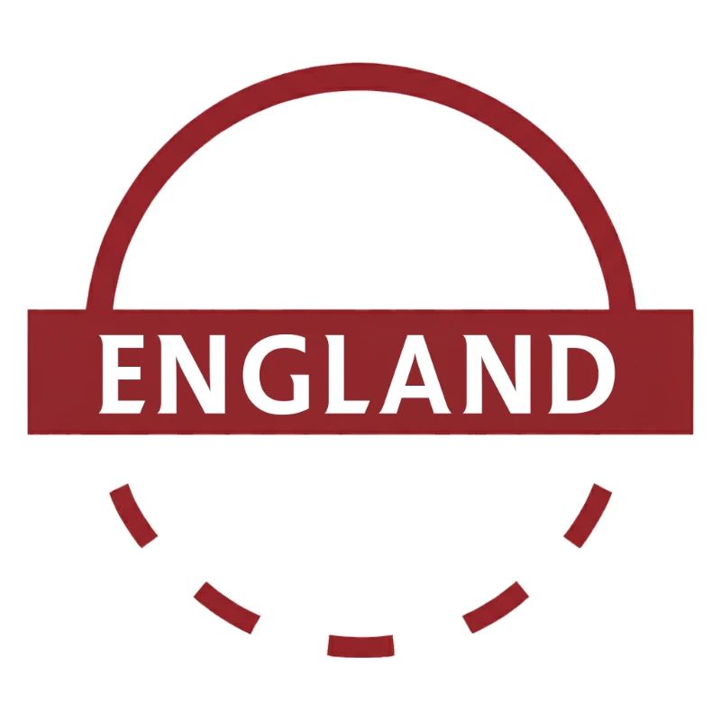 Texte Anglais Emblème Circulaire
