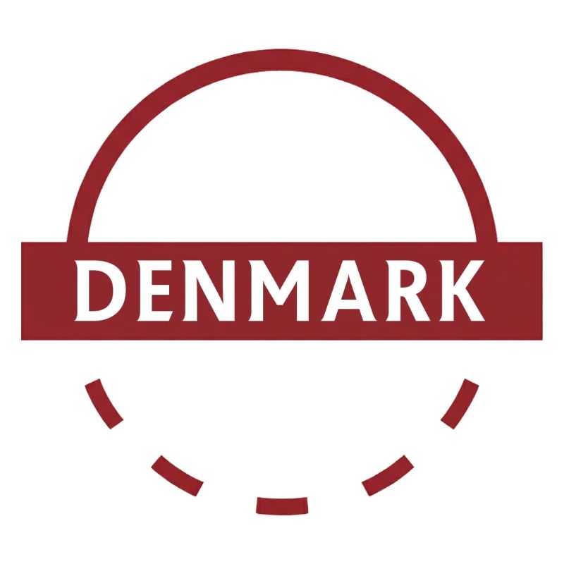 Emblème rond du Danemark