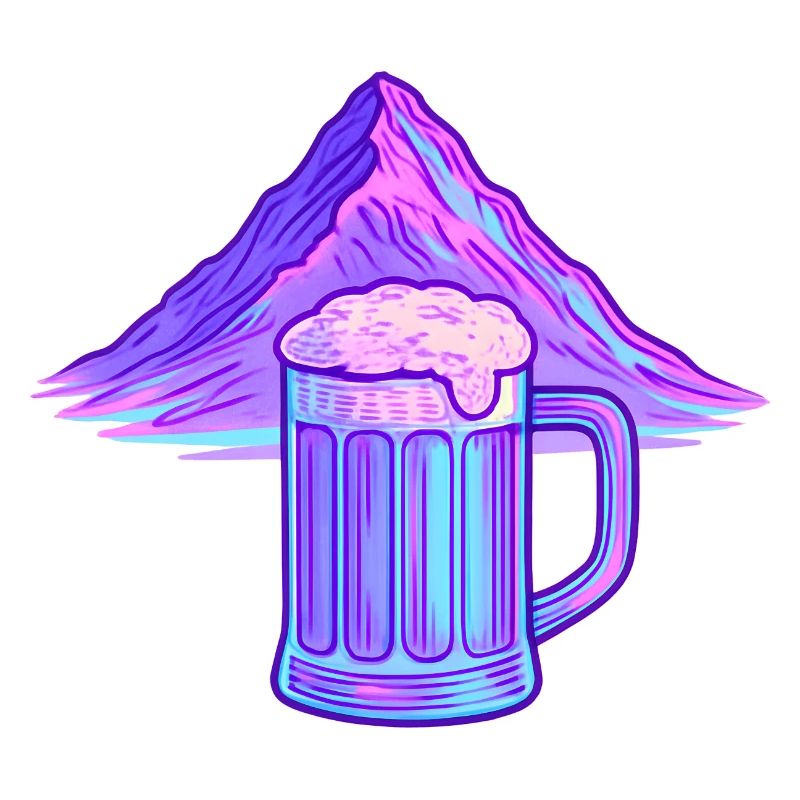 Neon Berg Bierkrug