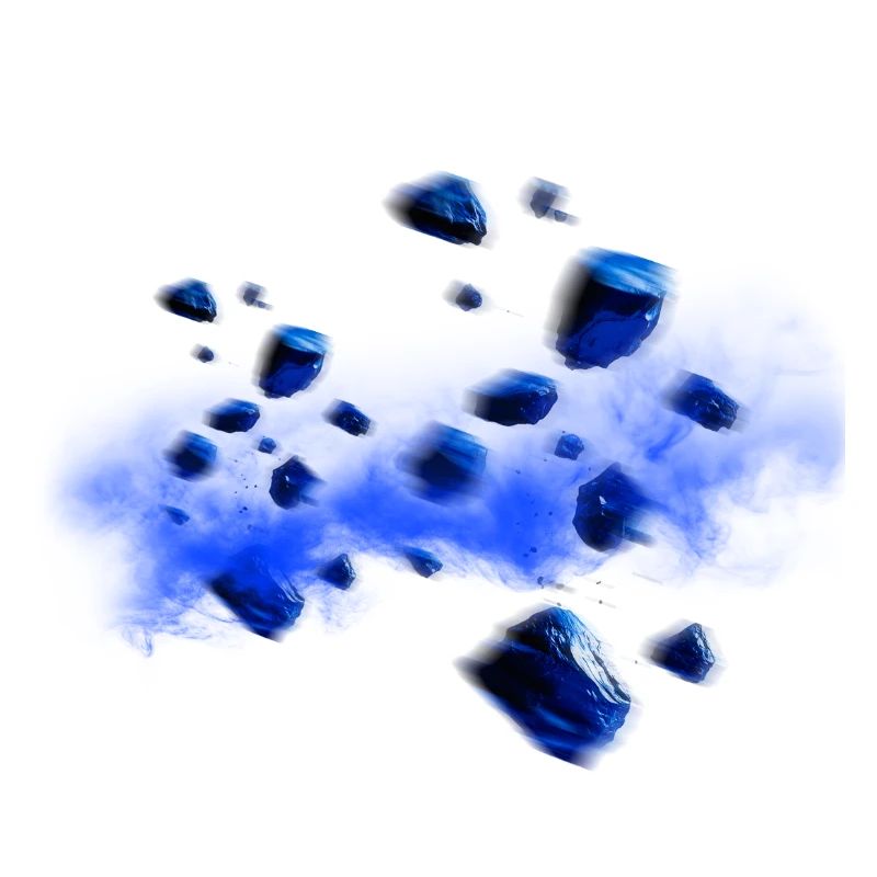 Blauer Kristallzauber