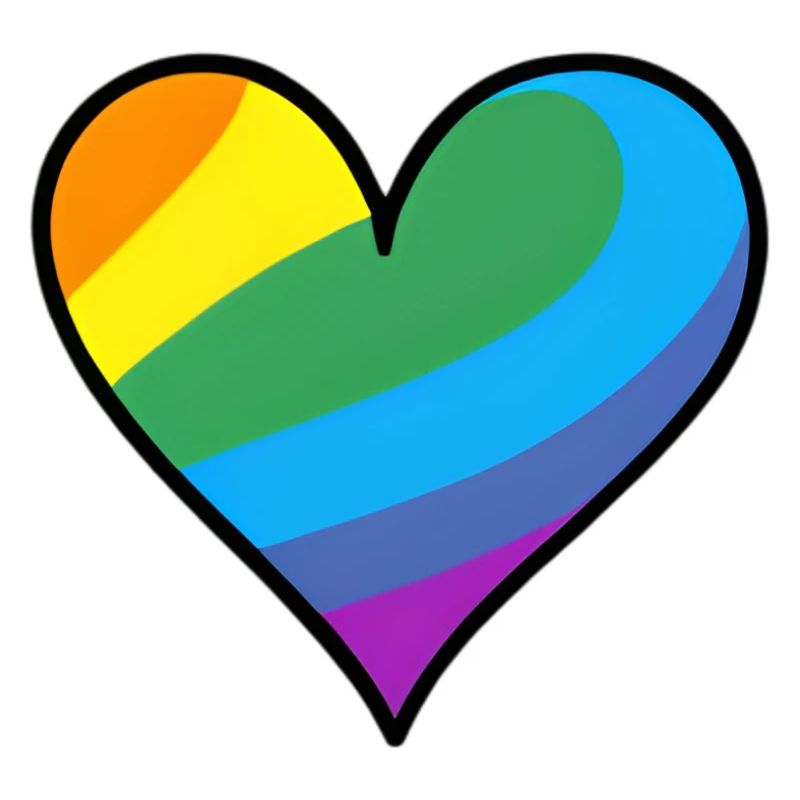 Regenbogenherz Pride Print