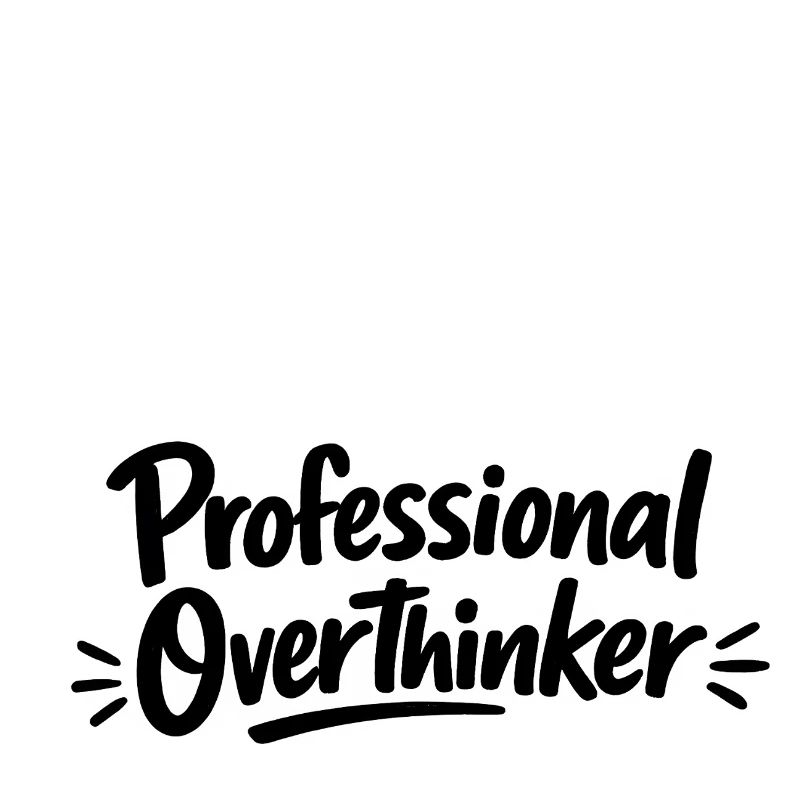 Professional OVERTHINKER Minimalistisch